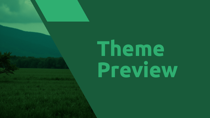 Vibrant green diagonal geometric shapes with nature landscape photography